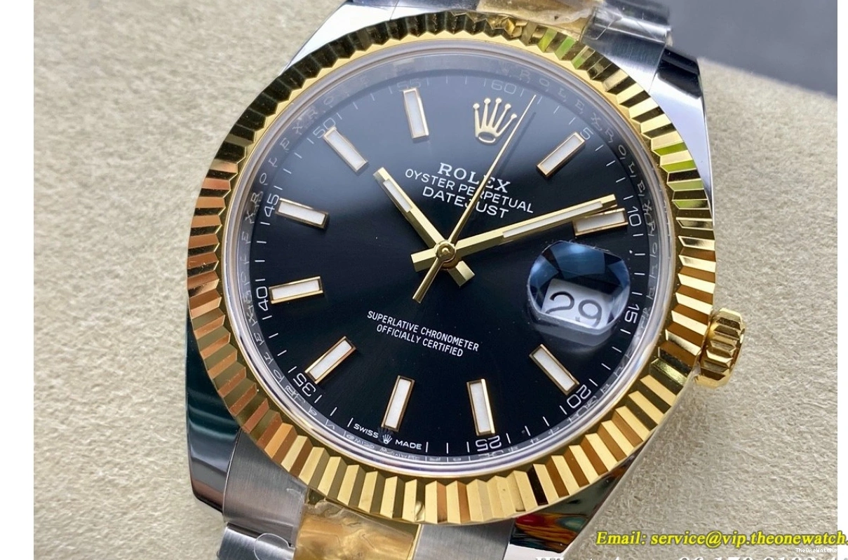 Datejust Black 41mm Stk ARF Version) Heavy Oys SS 126333 SH3235(Tungsten YG 0509